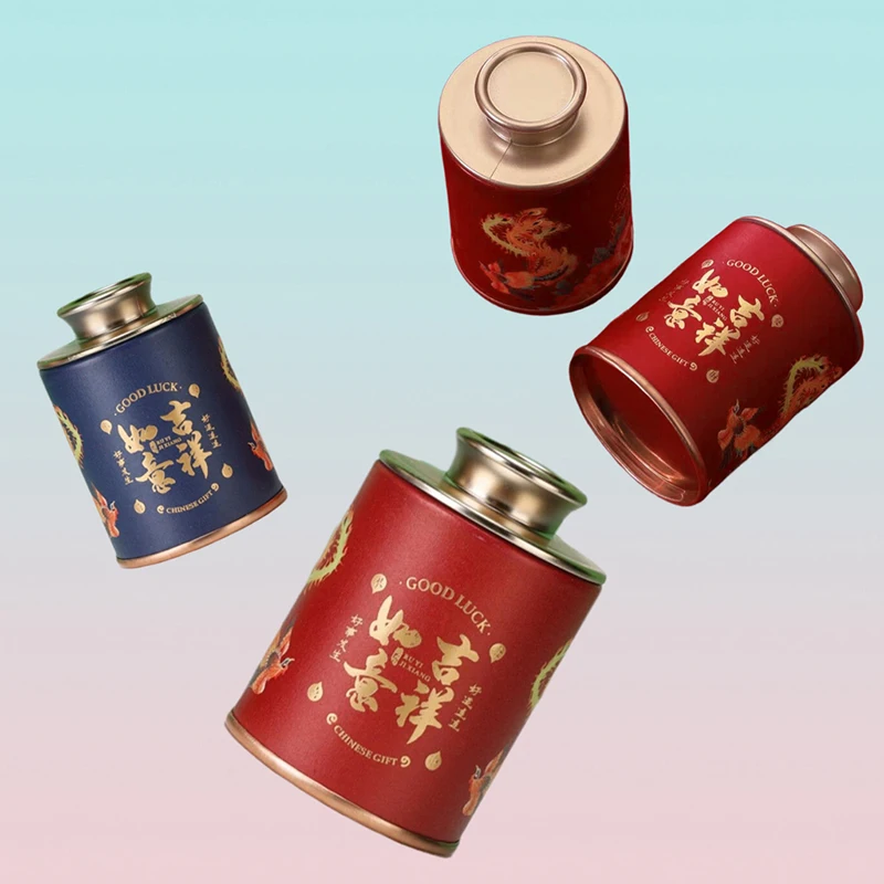 1Pcs Mini Tea Canister With Lid Candy Tins Matcha Container Sugar Coffee Caddy Storage Retro Tea Kettle Retro Can Jar Conta