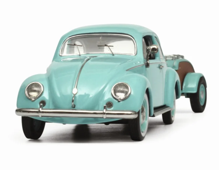 Liga de Fundição Modelo de Carro Ovali com Reboque Presente da Família Shuke Volkswagen vw Beetle Kafer Westfalia High-end Coleção 1 - 43 5 Computers & Electronics