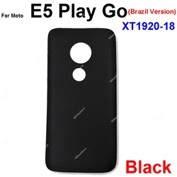 Premium Rear Battery Cover Housing for Motorola Moto E Series (E5PlayGo-BrazilBlack)