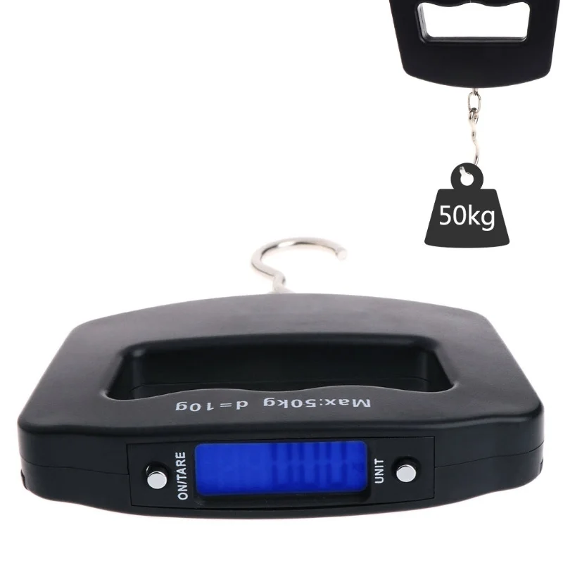 Portable Travel Tare Hanging Digital Suitcase Luggage Weight Scale 50kg 10g