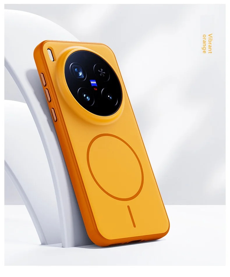 Enhanced Magnetic Wireless Charging Protective Hard Silicone Case - Durable Skin Back Cover