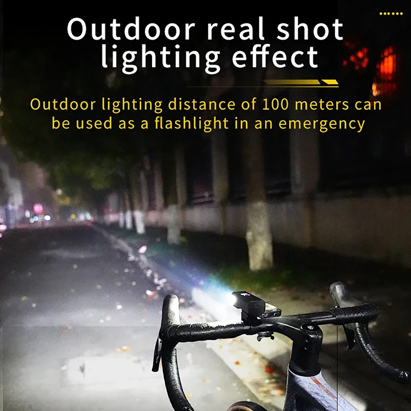 BUCKLOS Bicycle Front Light 18650 Battery Type-c Rechargeable Bike Headlight Powerful Handlebar Flashlight Cycling Highlights 4