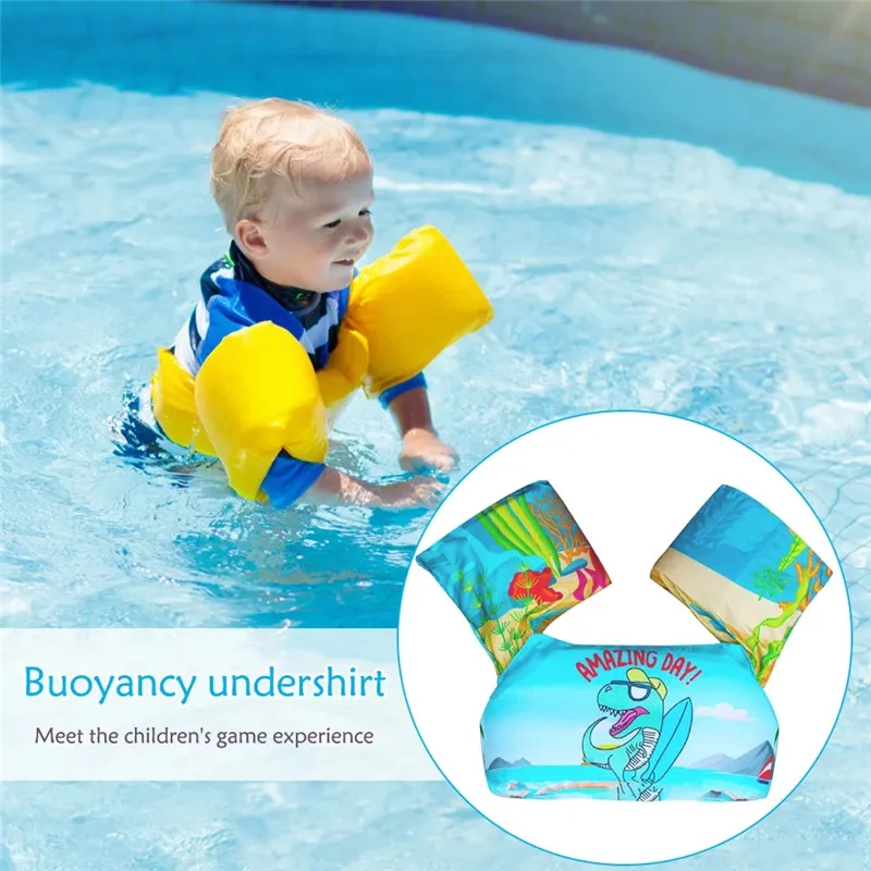Children Swim Toys Float Arm Sleeve Cartoon Foam Floating Ring Safe Life Buoyancy Vest Jacket Kid Swimming Training Equipment 4