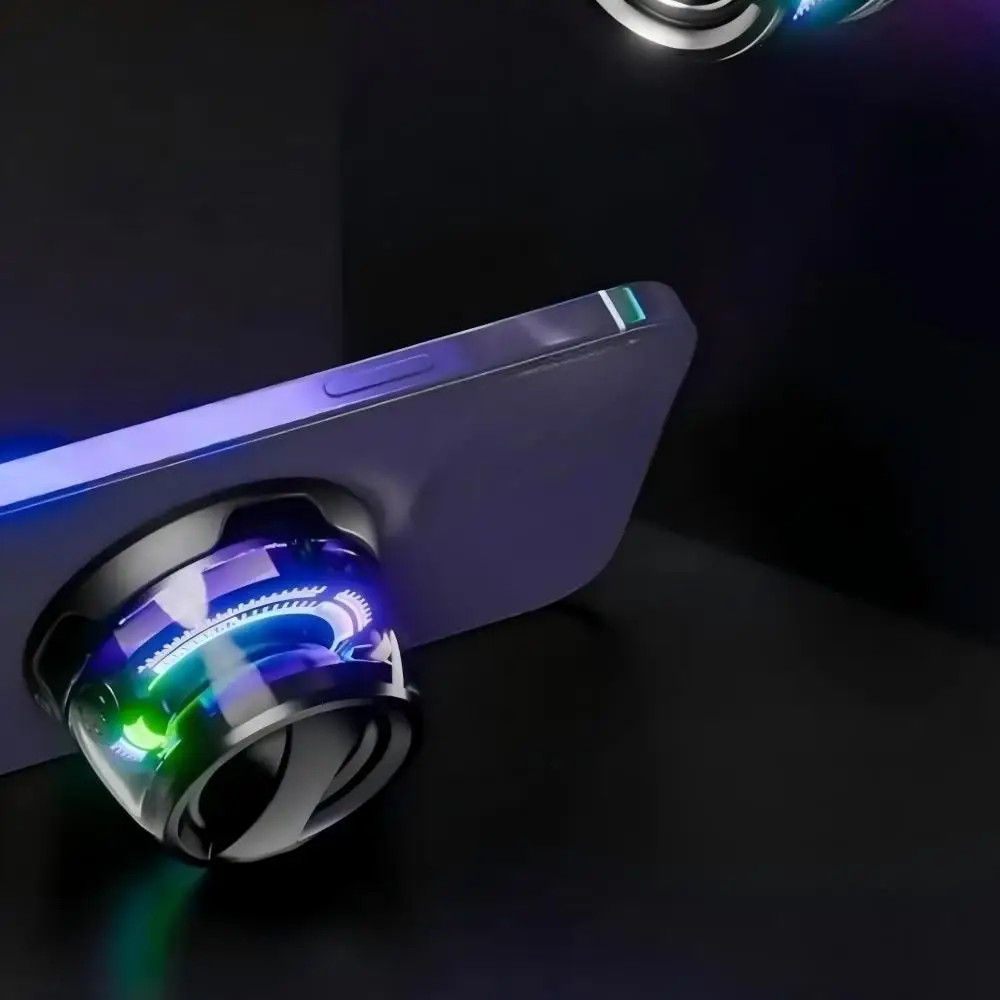 Portable Bluetooth Speaker - Bluetooth 5.3+RGB Ambient Light Long Battery Life & Magnetic Phone Stand for Outdoor/Home