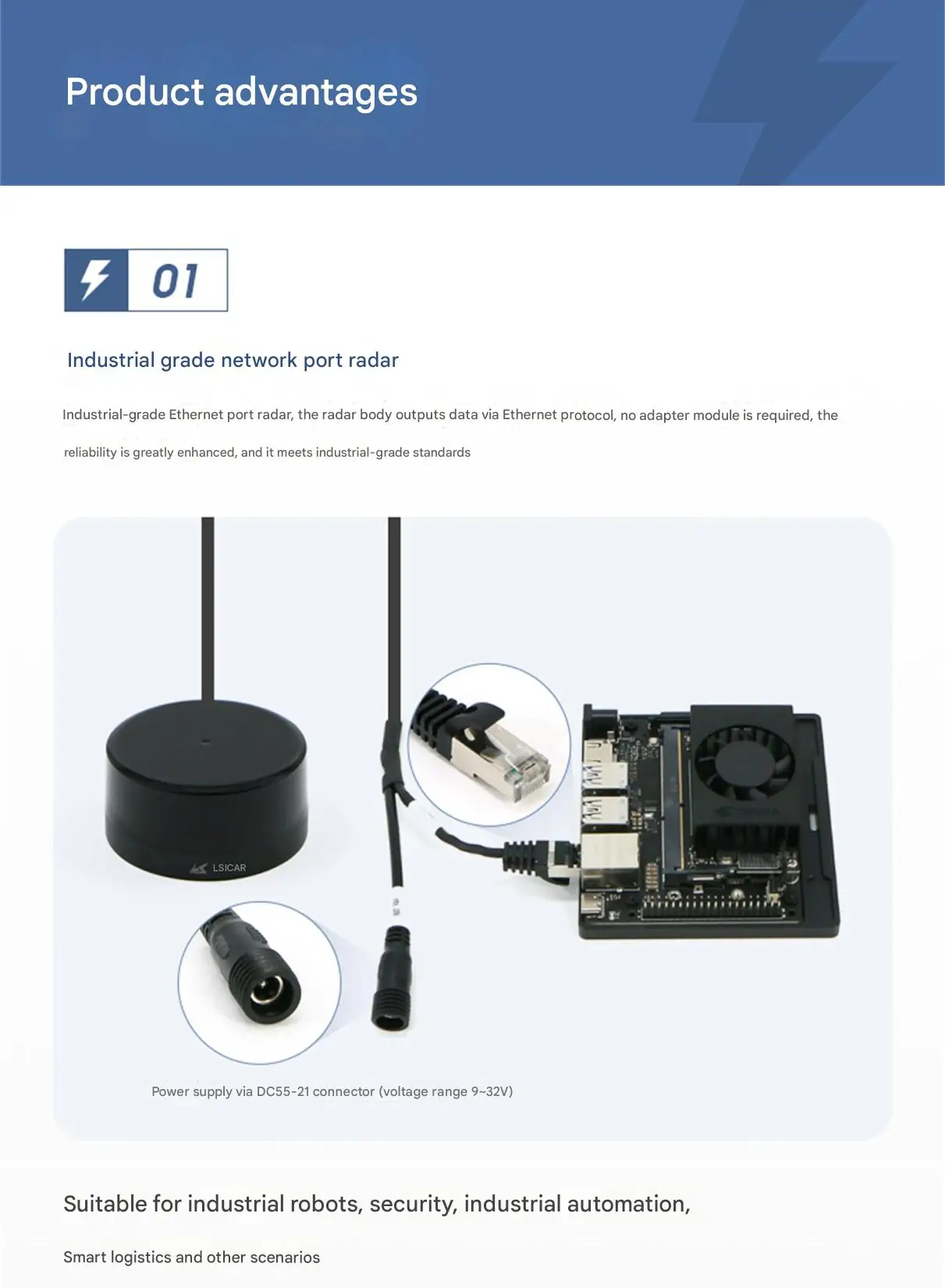 LSLiDAR M10P-PHY Industrial LiDAR