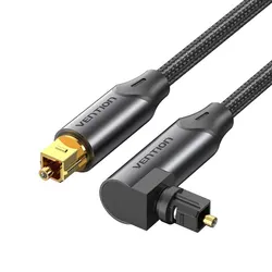 Vention Premium Digital Optical Audio Fiber Cable - Enhanced Sound Quality for Home Entertainment Systems (Black)