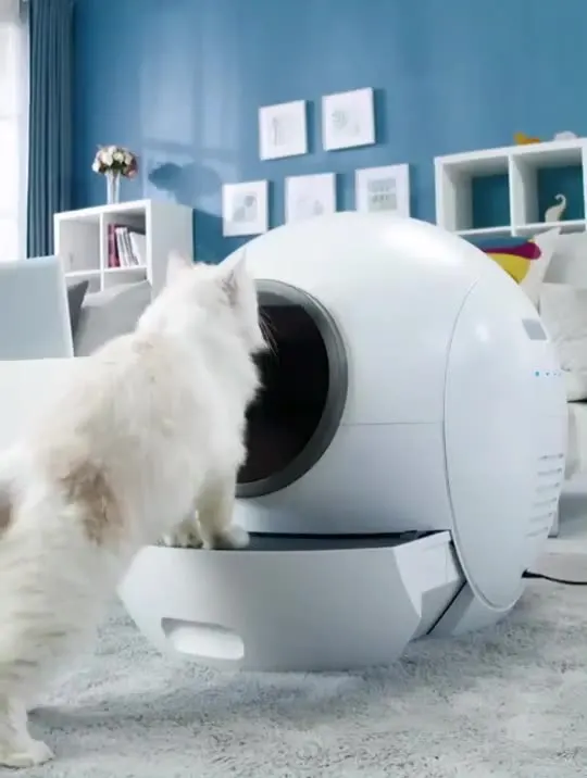 2022 hot sale luxury large enclosed automatic cat litter toilet auto smart intelligent self