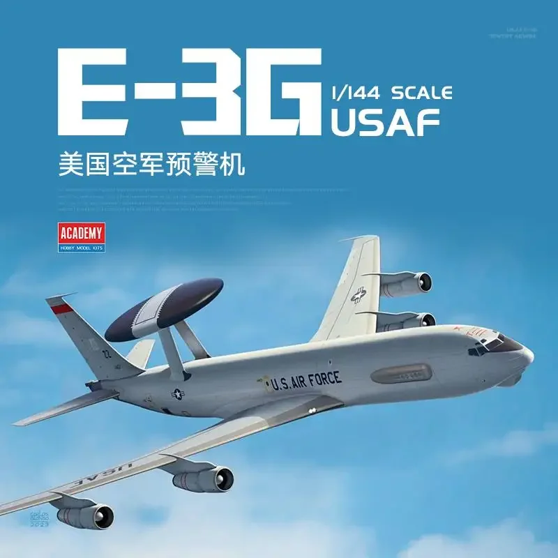 Academy 12629 - Kit Modellistico Boeing E-3G AEW&C In Scala 1/144, Plastica, Aereo Militare