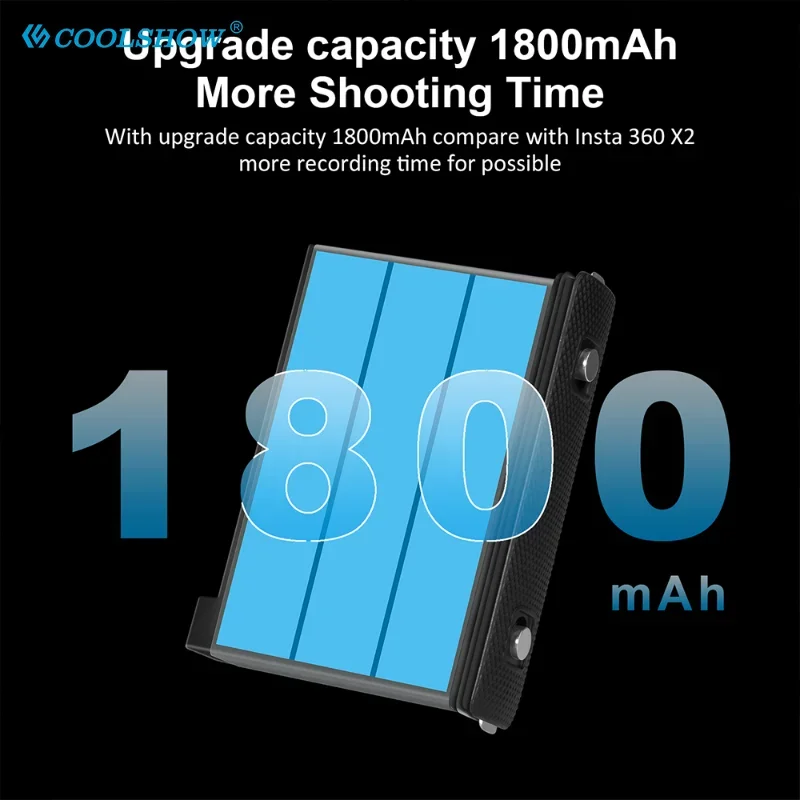 Battery Charger 1800mAh For Insta360 X3 360 Panoramic Action Camera Batteries Accessories For Insta360 ONE X3