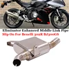 Slip On For Benelli 302R BJ300GS Motorcycle Exhaust System Middle Link Pipe Modified Escape Moto Mid Connect Original Muffler
