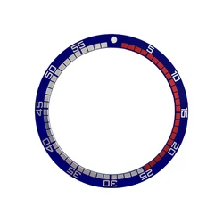 Flat Aluminum Watch Bezel Insert, 38mmx31.5mm - Premium Quality Replacement Bezel Insert Ring - 38mmx31.5mm (14)