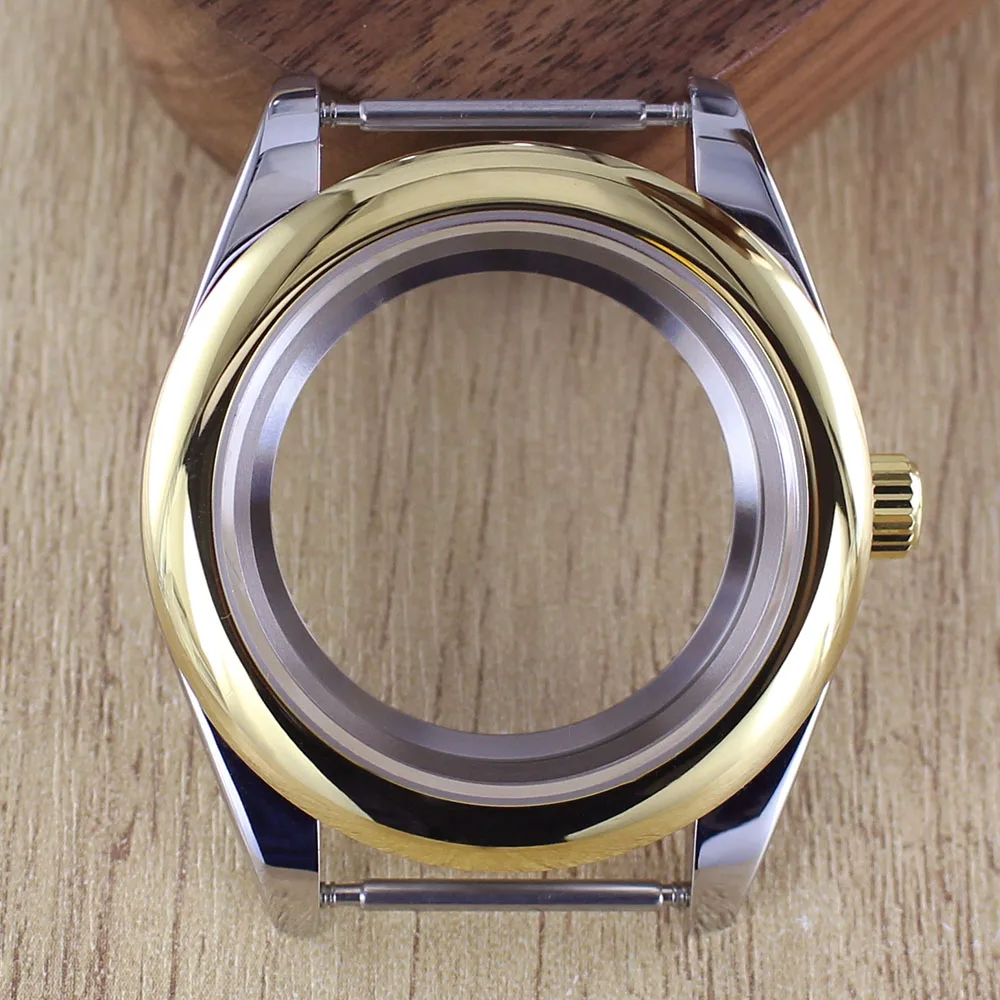 Fashion Round Edge Watch Case with Sapphire Glass - Waterproof, 36mm/39mm, 28.5mm Dial Compatibility