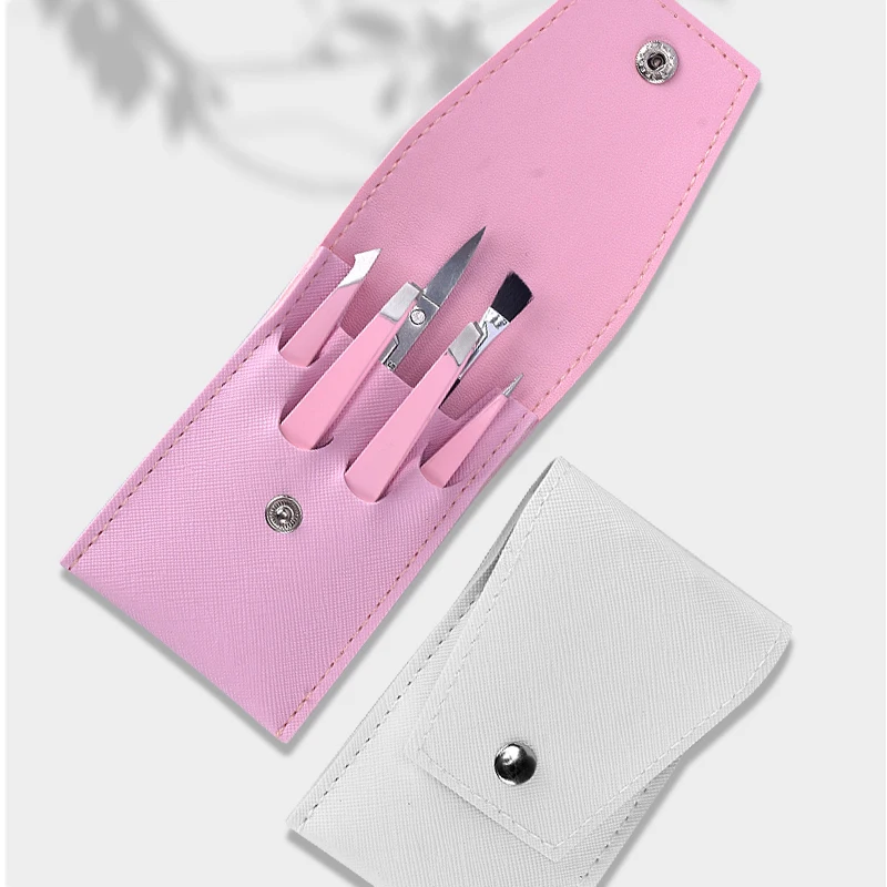 Eyebrow Tweezer Set,6 Pcs Tweezers Set for Women, Precision Tweezer for Eyebrows with Curved Scissors for Ingrown Hair 6