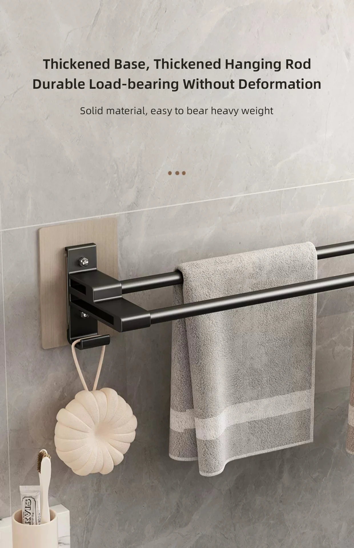Wall Mounted Towel Rack Image 6