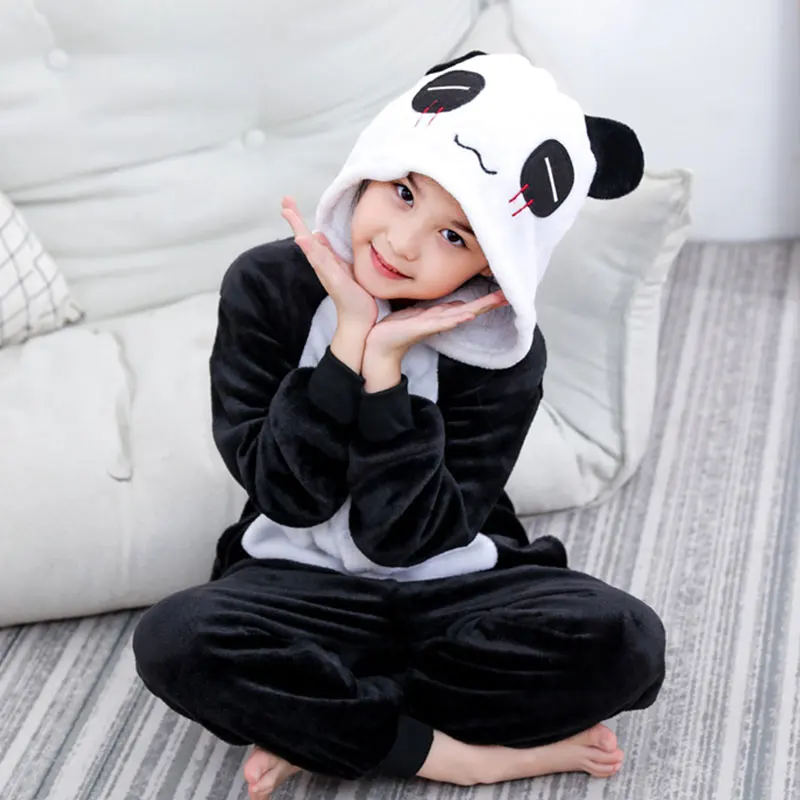 Kigurumi Animal Cartoon Lion Panda Pajamas Onesies Sleepwear For