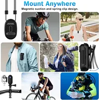 4K HD Motorcycle Mini Recorder Finger WIFI Action Camera Lightweight POV Motorcycle Road Sport Cam Bicycle Vlog Pet Body Camera 6