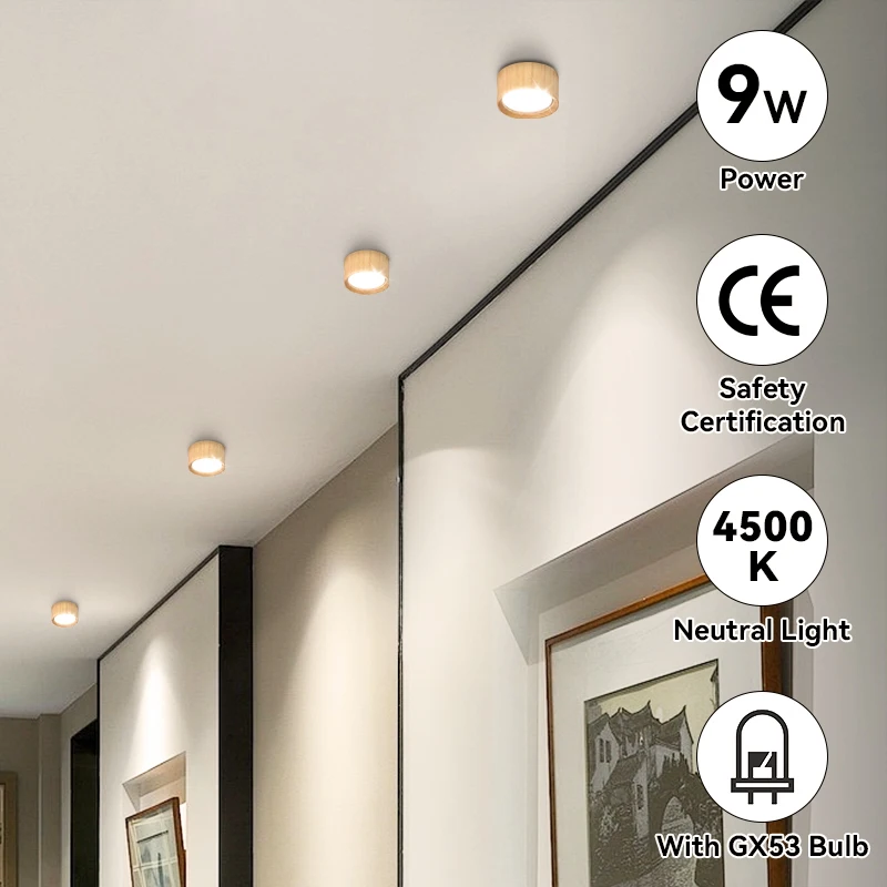 Down Light Ceiling Light LED GX53 For Living Room Kitchen Bedroom Corridor 110-220V Room Decor Night Lights Led Home Chandelier