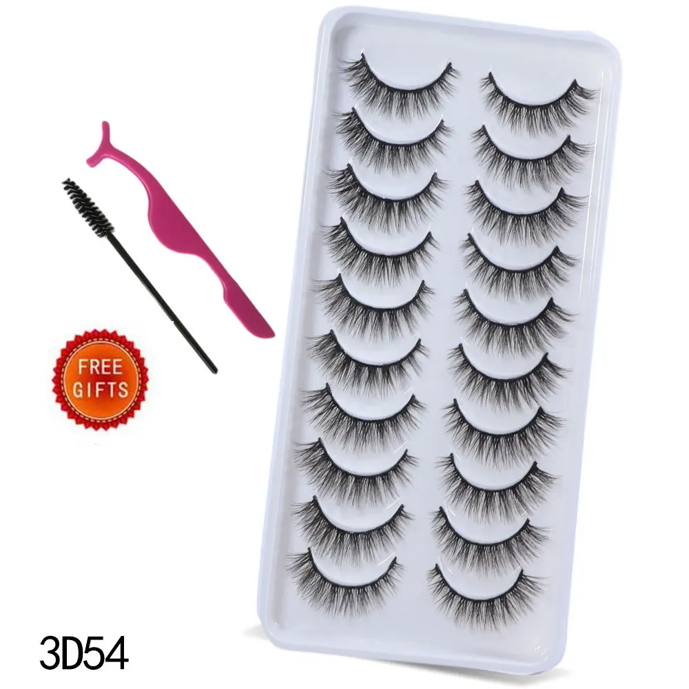 

10/5 Pairs 3D Faux Mink Eyelashes Natural Thick Long False Eyelashes Dramatic Fake Lashes Makeup Extension Faux Cils maquiagem