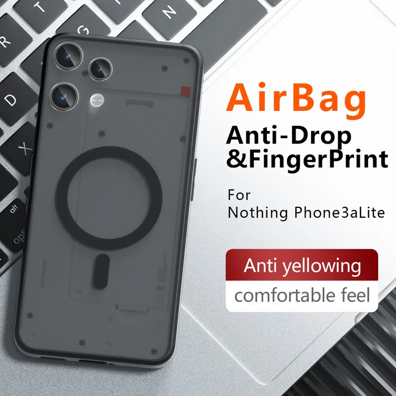 Enhanced Magnetic Case with Anti-Drop Airbags and Matte Finish