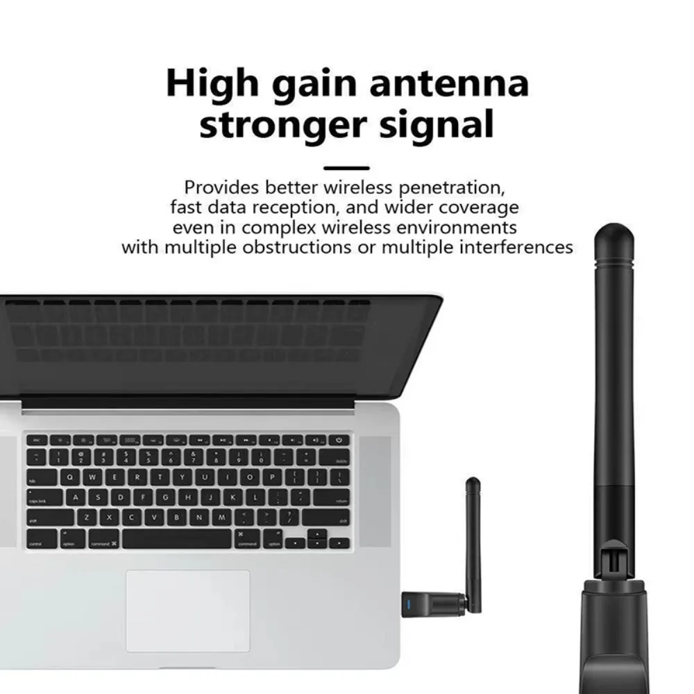 BGGQGG 미니 USB 와이파이 어댑터, 무선 네트워크 카드, 150M LAN, 와이파이 리시버 동글 안테나, 2.4G, 802.11b/g/n 이더넷, 150Mbps