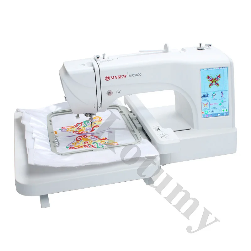 220V 110V Computerized Embroidery Machine 7'' Large LCD Touchscreen, With Smart LCD Touchscreen