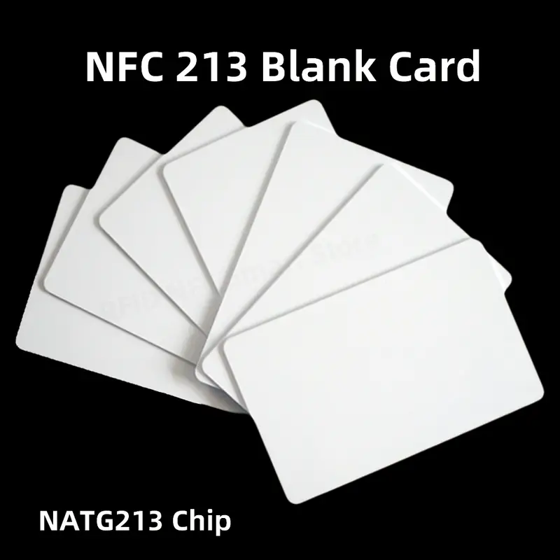 10/50pcs NFC Ntag216 Ntag215 Ntag213 White Card TAG ISO14443A RFID Cards Ntag 213 Chip for all NFC enabled phones - Image 2