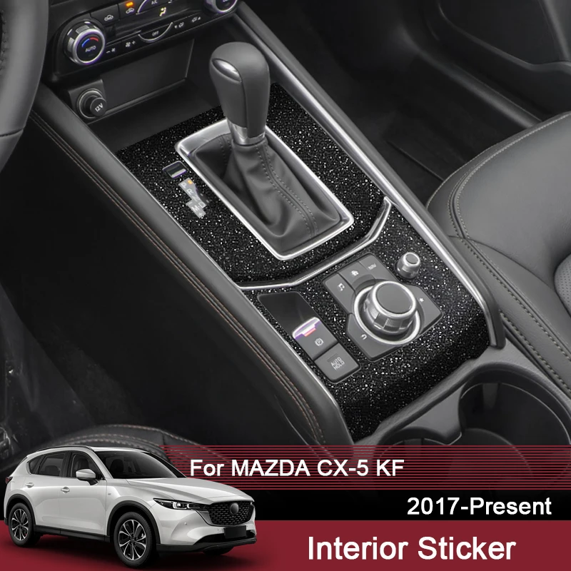 

For MAZDA CX-5 KF 2017-2025 Car Interior Sticker Windows Contol Decal Inner Door Gear Panel Protective Film Auto Accessory