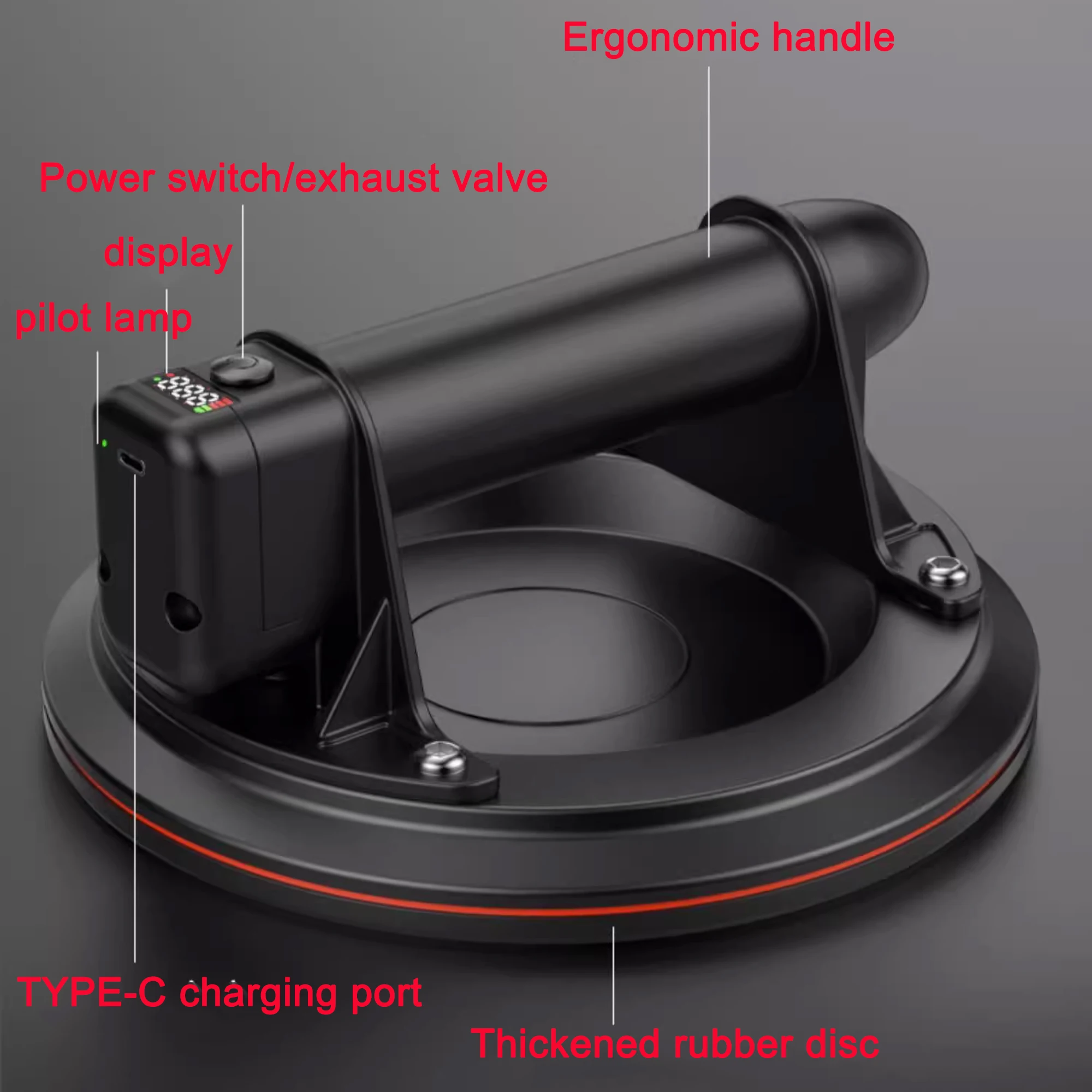 8 Inch 250kg Bearing Capacity Vacuum Suction Cup for Granite Tile Glass