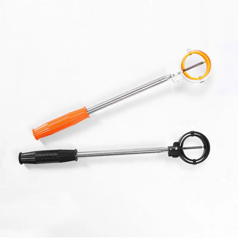 

Telescopic Golf Ball Retriever Catcher Golf Picker Stainless Steel With Lock Double Rings Head For Save Energy