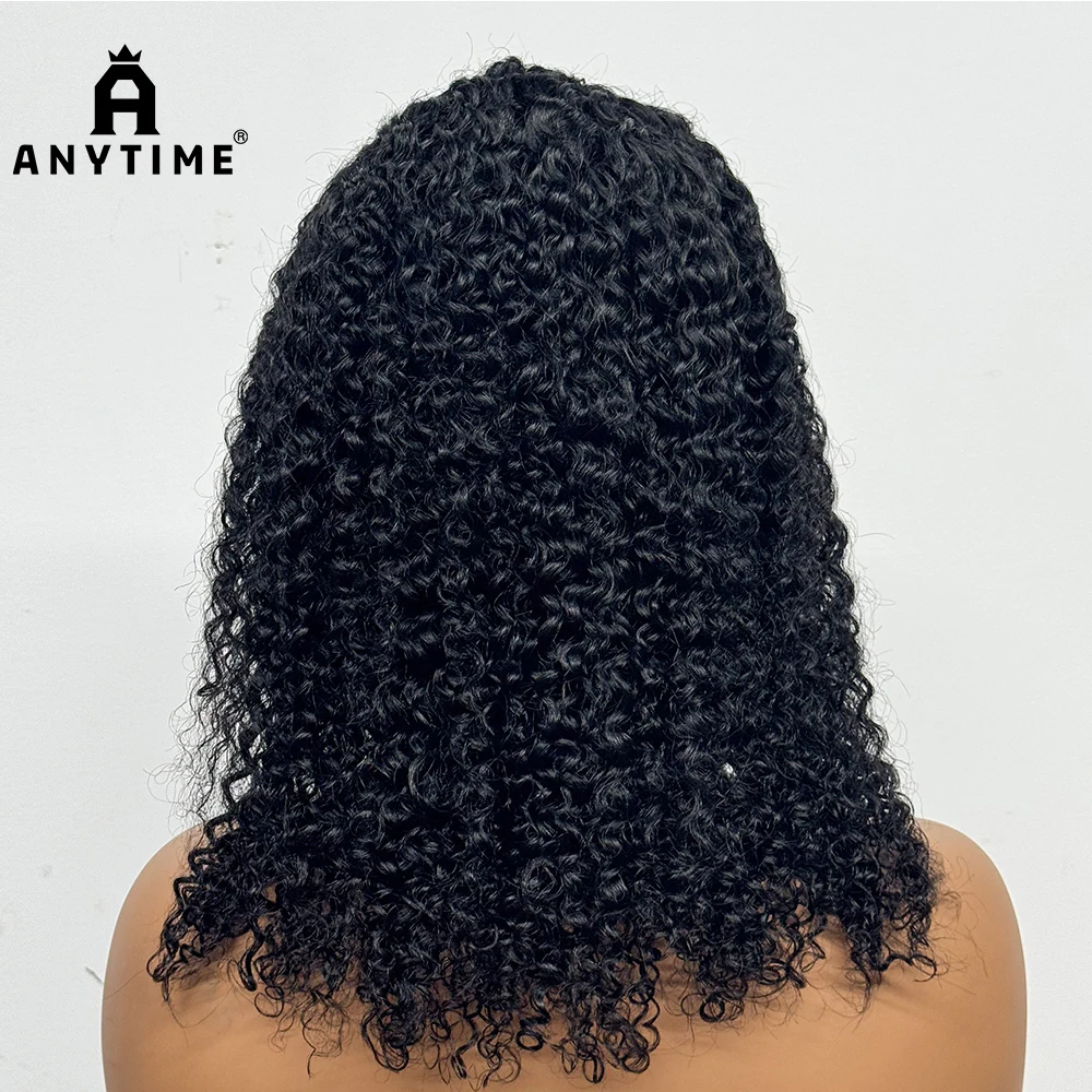 Jerry Curly Short Bob Human Hair Wigs 13x4 Transparent Lace Frontal Wig Human Hair 200% Density Curly Hair Wigs For Women