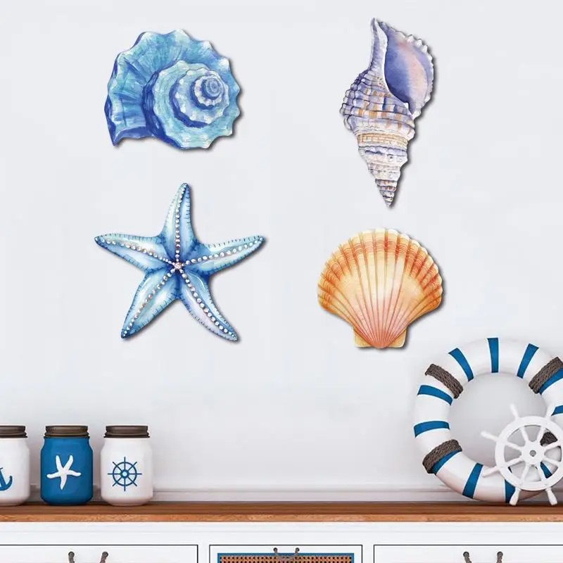 Nautical Wooden Fish Wall Art - Beach-Themed Marine Sculpture