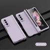 Phone Case For Samsung Galaxy Z Fold 6 5 4 3 5G With Pen Slot Holder For S Pen Hinge Plastic Cover With Front Screen Glass 5