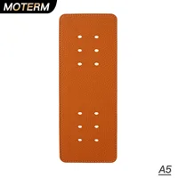 Moterm A5 Size Rings Protector Double-Sided Genuine Pebbled Grain Leather Rings Planner Accessory For Preventing Mark of Binder 1