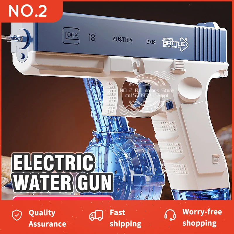 Arma Revolver Pistola de Agua Elétrica Electric Water Gun Shooting