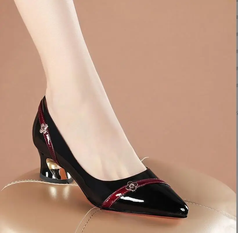 

Female Sexy Shallow Mouth Women Pointed toe Shoes Fashion Office Work Wedding Party Shoes Ladies High-heeled shoes Woman Autumn