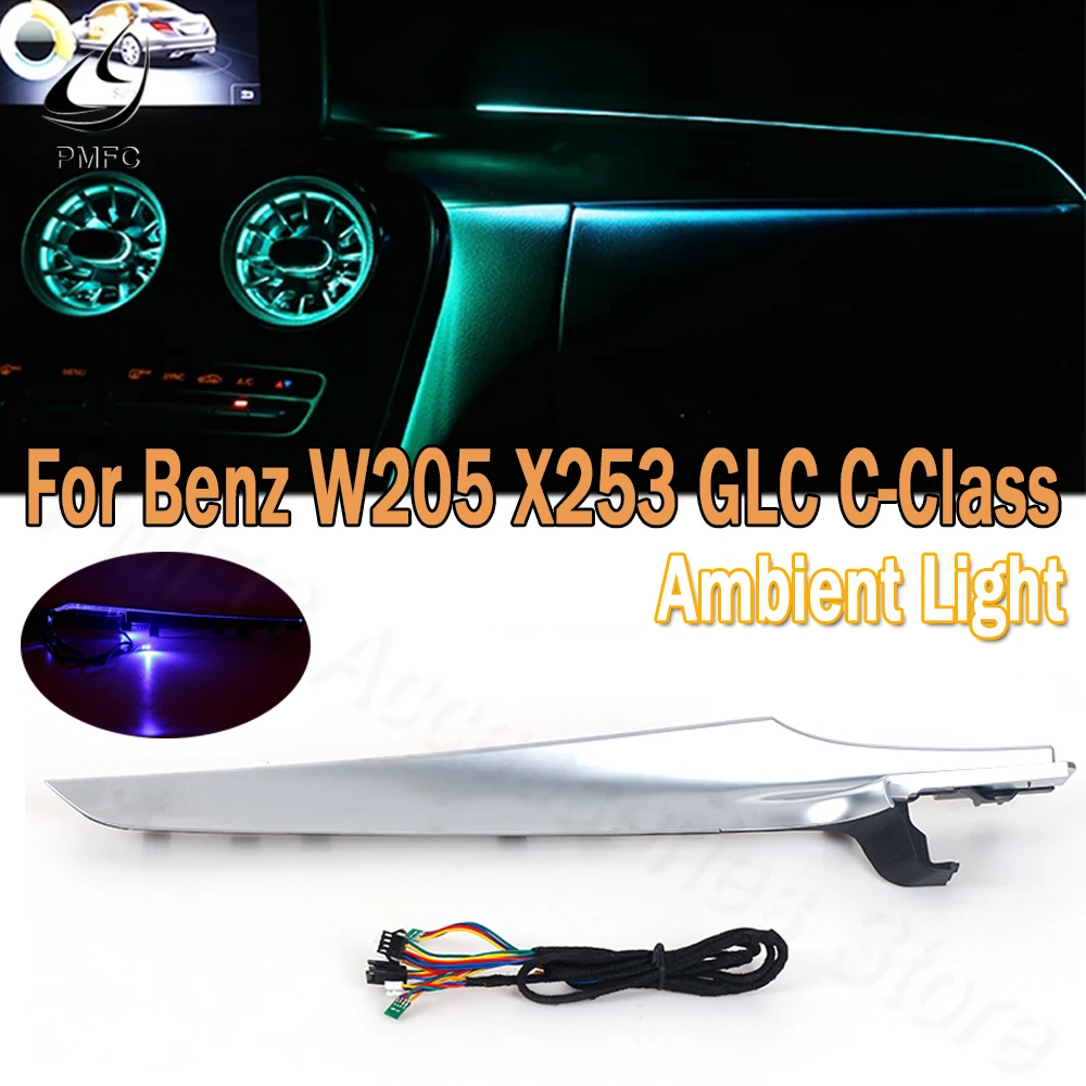 pmfc-led-ambient-light-co-driver's-atmosphere-light-trim-synchronization-original-system-64-color-for-benz-c-class-w205-glc-x253