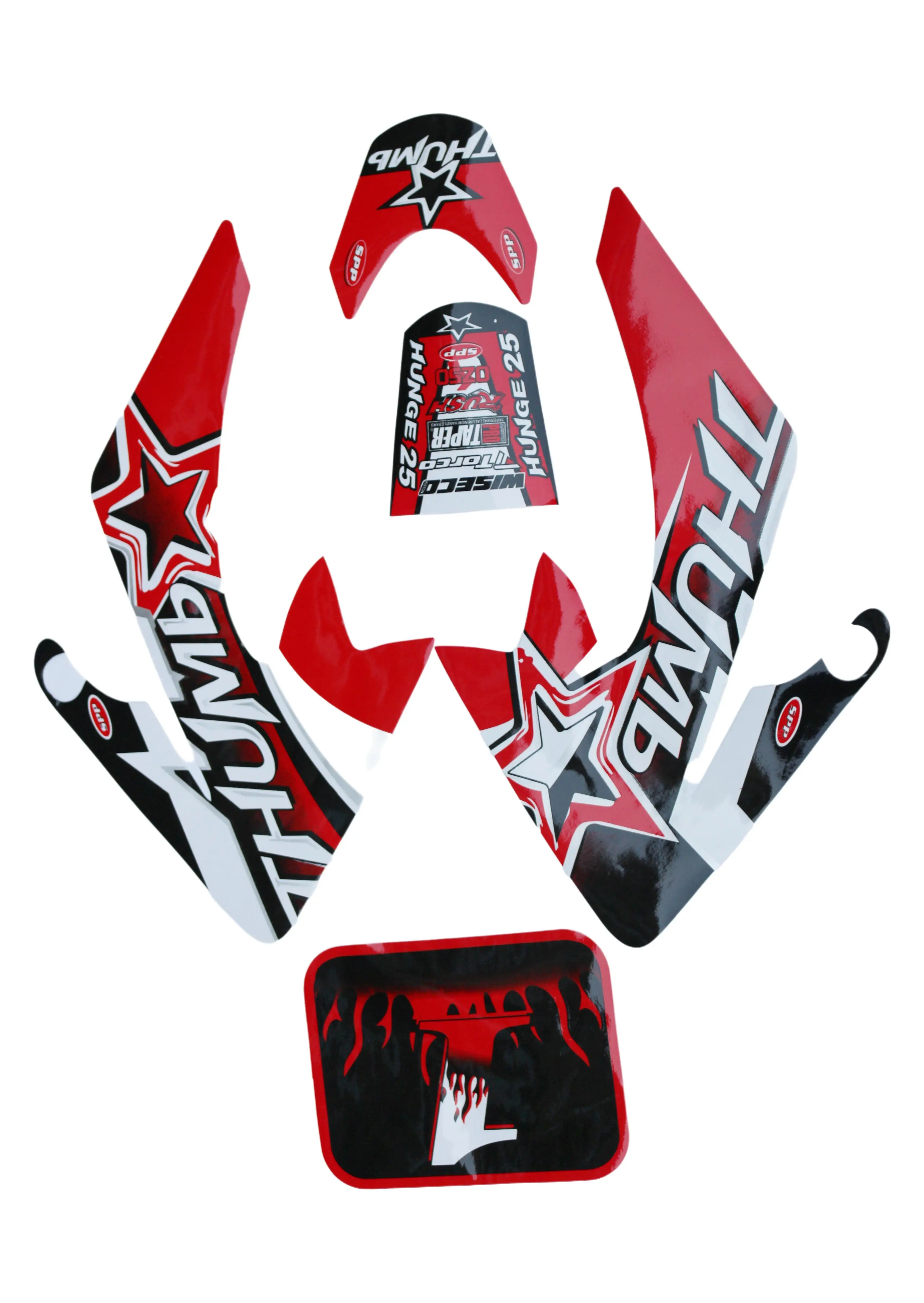 Motorcycle Decal Sticker Red Blue Yellow Green Racing for CRF 50cc Pit Dirt Bike Kohis CRF50