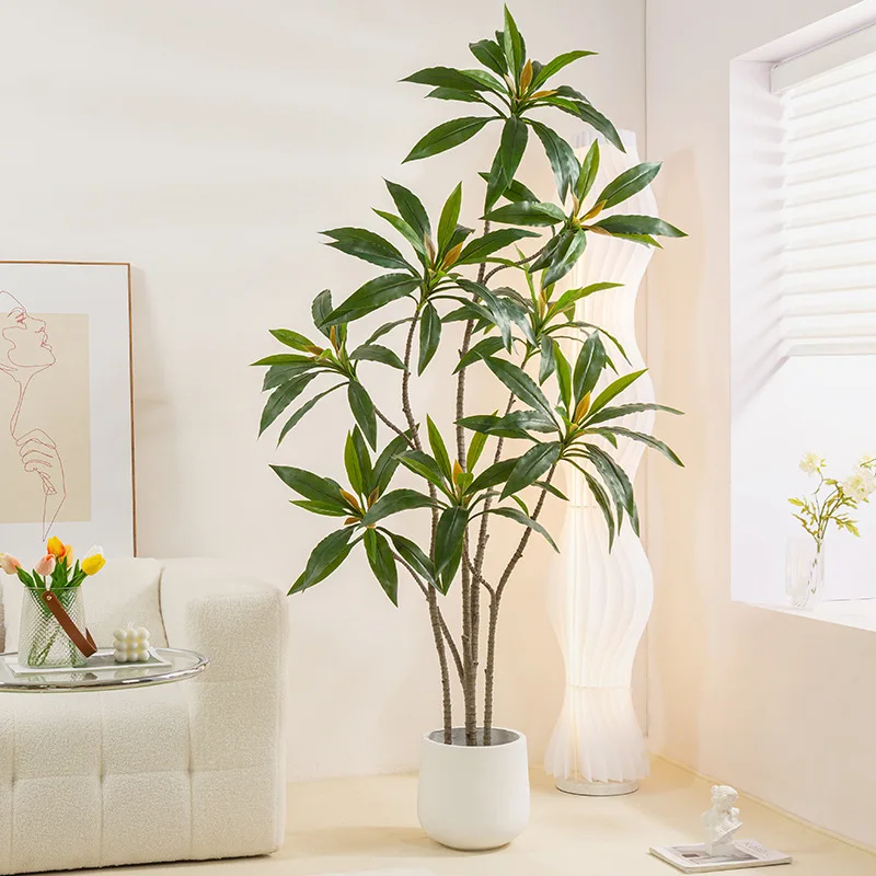 Dracaena Pianta Di Seta Artificiale 6Ft Faux House Piante Sempreverde Dracaena Fake Yucca Palme In Vaso Albero Di Drago Realistico