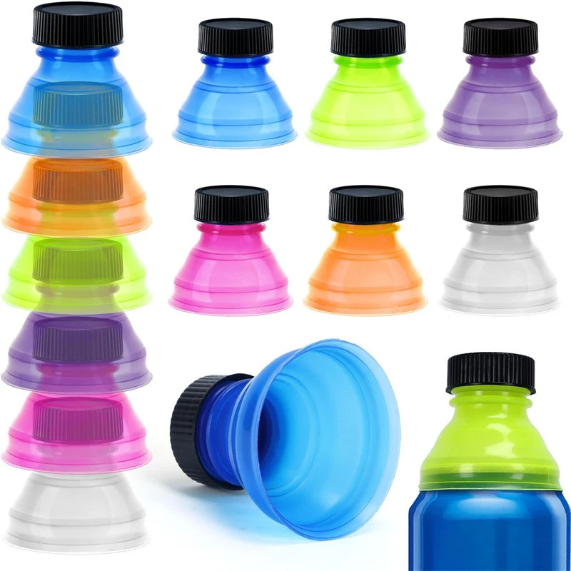 1Pc/6Pcs Reusable Plastic Dispenser Lids Beer Water Dispenser Lid Can Protector Caps Cover Bottle Top Soda Saver Cans Dust Cover