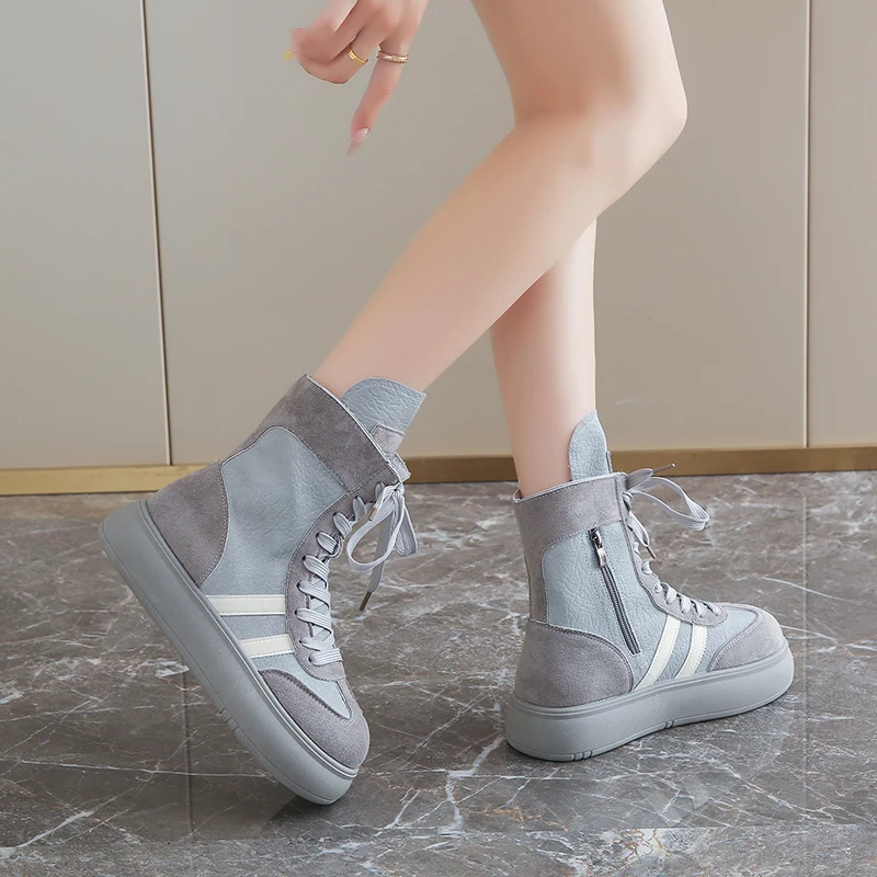 Women's Fashion High-Top Lightweight Comfort Shoes