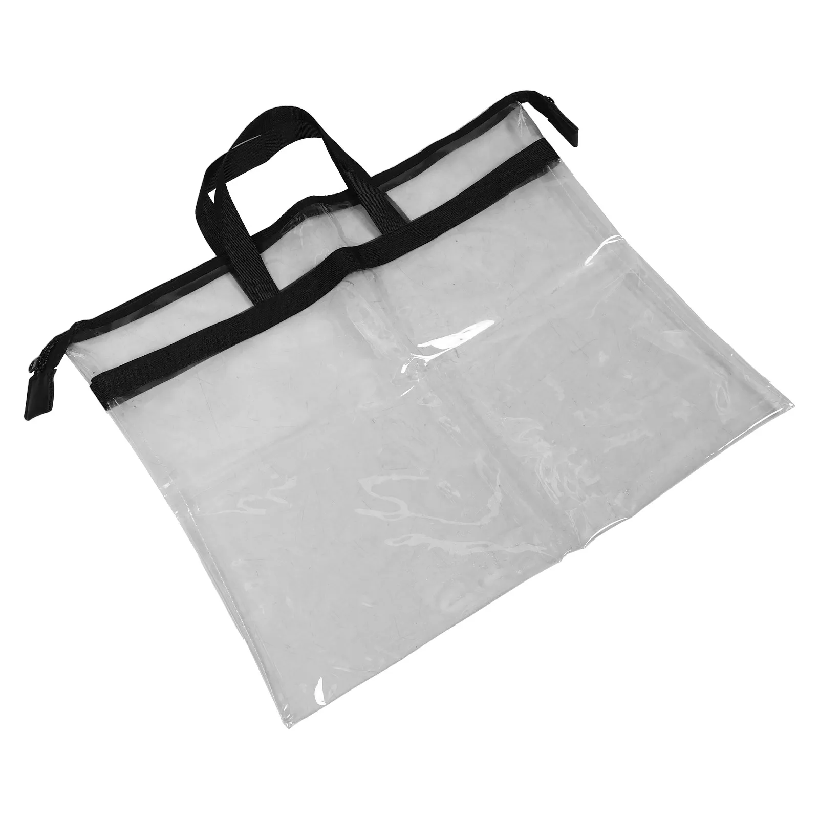 50x40cm 투명 방수 보관 가방 해변 수영장 수영 캠핑 여행용 대용량 투명 토트백 젖은 수영복 먼지 방지