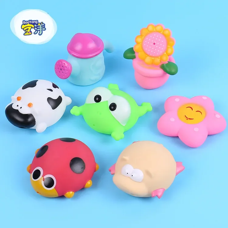 Bath Toys Tub Animal Shark Turtle Lion Duck Tub Float Water Spray Toys Shower Toy Kids Bathroom Toys 2