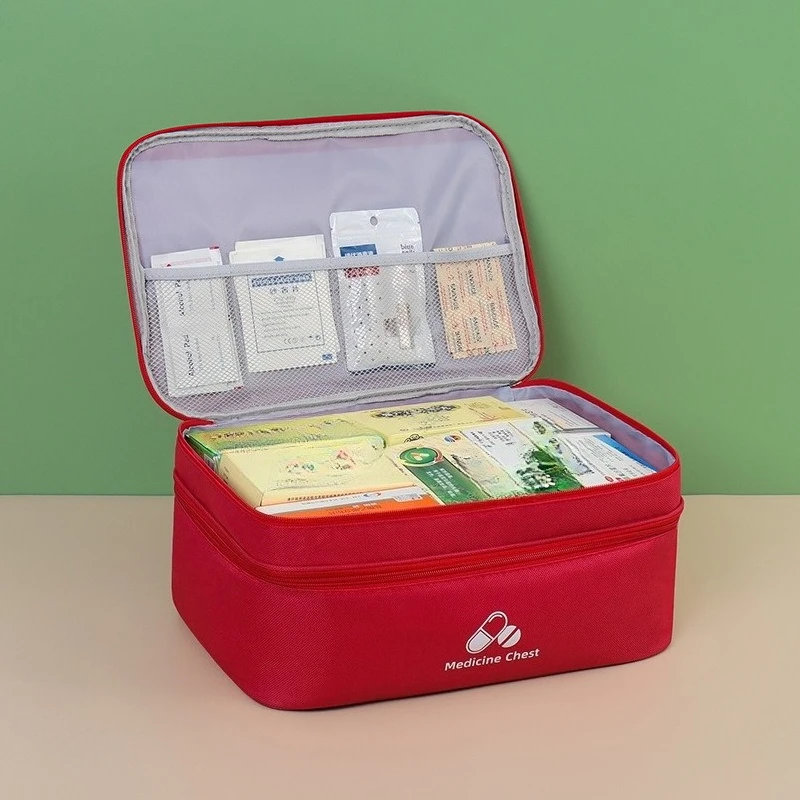 Outdoor Portable Medicine Storage Bag First Aid Bag Medicine Box Emergency Epidemic Prevention School Health