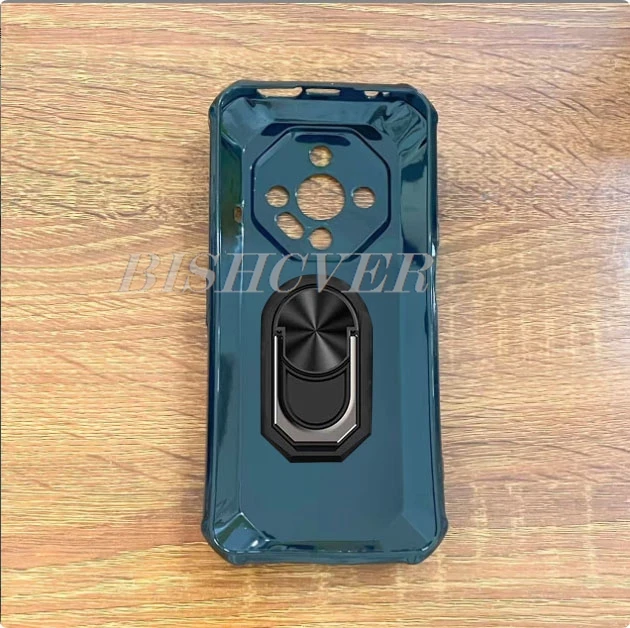 Durable Back Ring Holder Phone Case with Soft Silicone Cover - 6.56