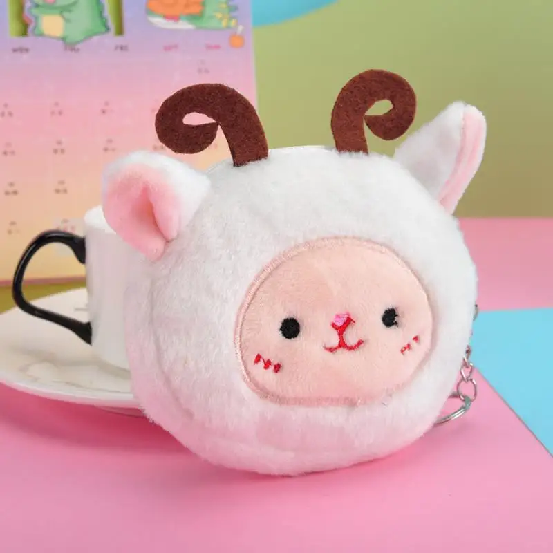 Coin Purse Plush Animal Shape Mini Wallet Women Accessories