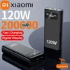 Xiaomi 200000mAh 120W Ultralarge Capacity Power Bank Fast Charging Portable Digital Display Power Bank For iPhone Samsung Huawei 1