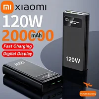 Xiaomi 200000mAh 120W Ultralarge Capacity Power Bank Fast Charging Portable Digital Display Power Bank For iPhone Samsung Huawei 1