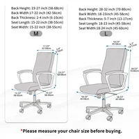 Jacquard Office Boss Chair Cover Elastic Boss Rotating Computer Chair Seat Case Stretch Gaming Chair Covers with Armrest Covers 2