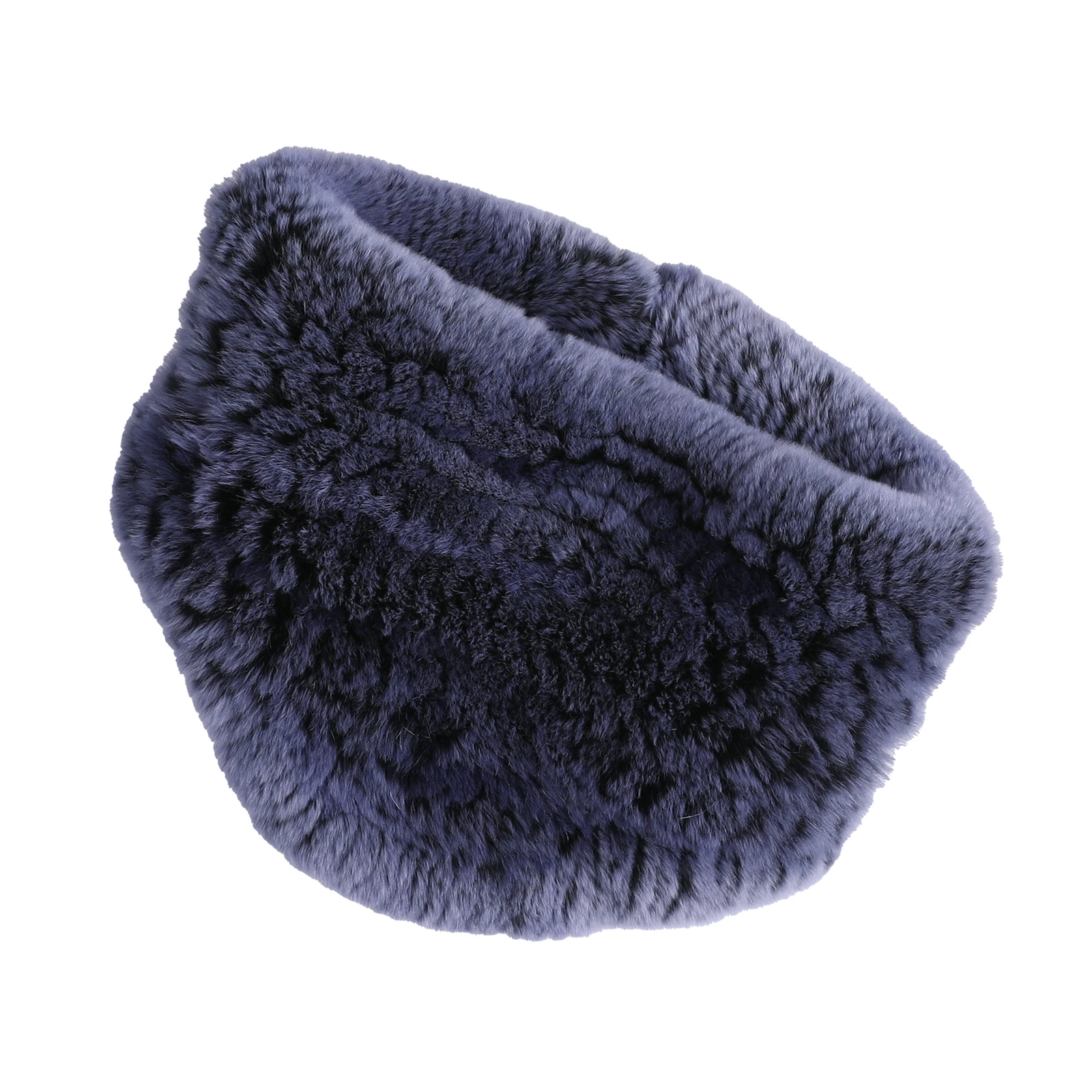 

BOONJOVIA Women's Genuine Rex Rabbit Fur Knitted Neck Warmer Winter Warm Furry Loop Scarf Fashion Neckwear Scarves
