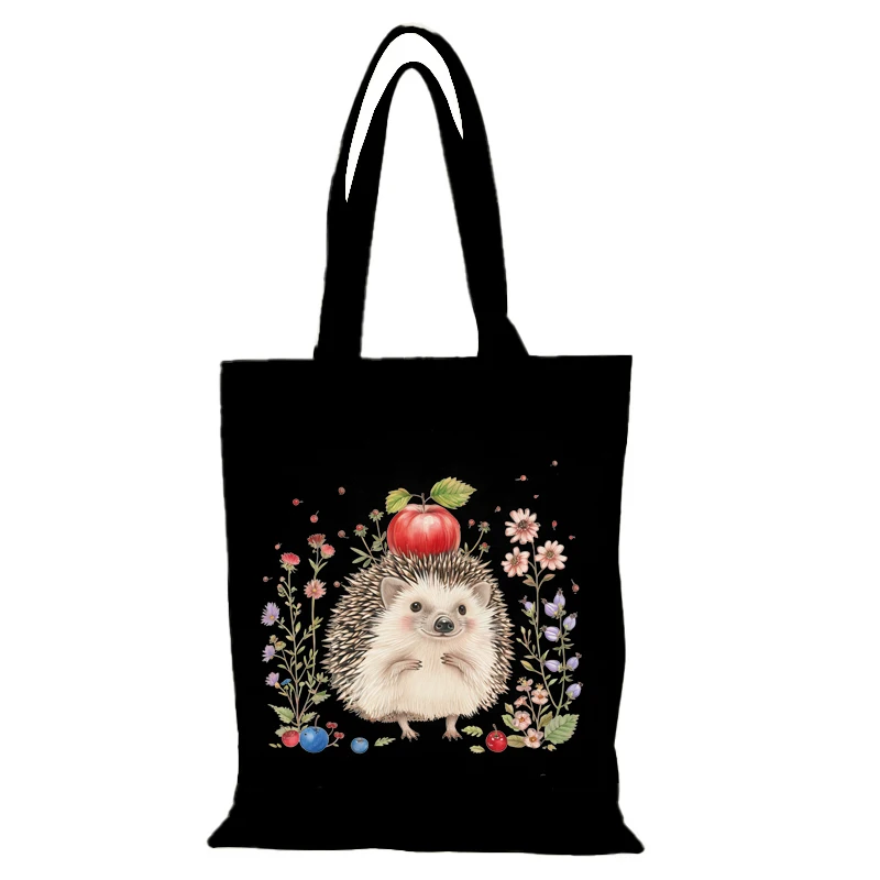 Süße Damen Umhängetasche Freizeit Mann Einkaufstasche Cartoon Handtaschen Stofftaschen Eco Shopper Shopping Strand Canvas Handtasche Lady the – Detail 10